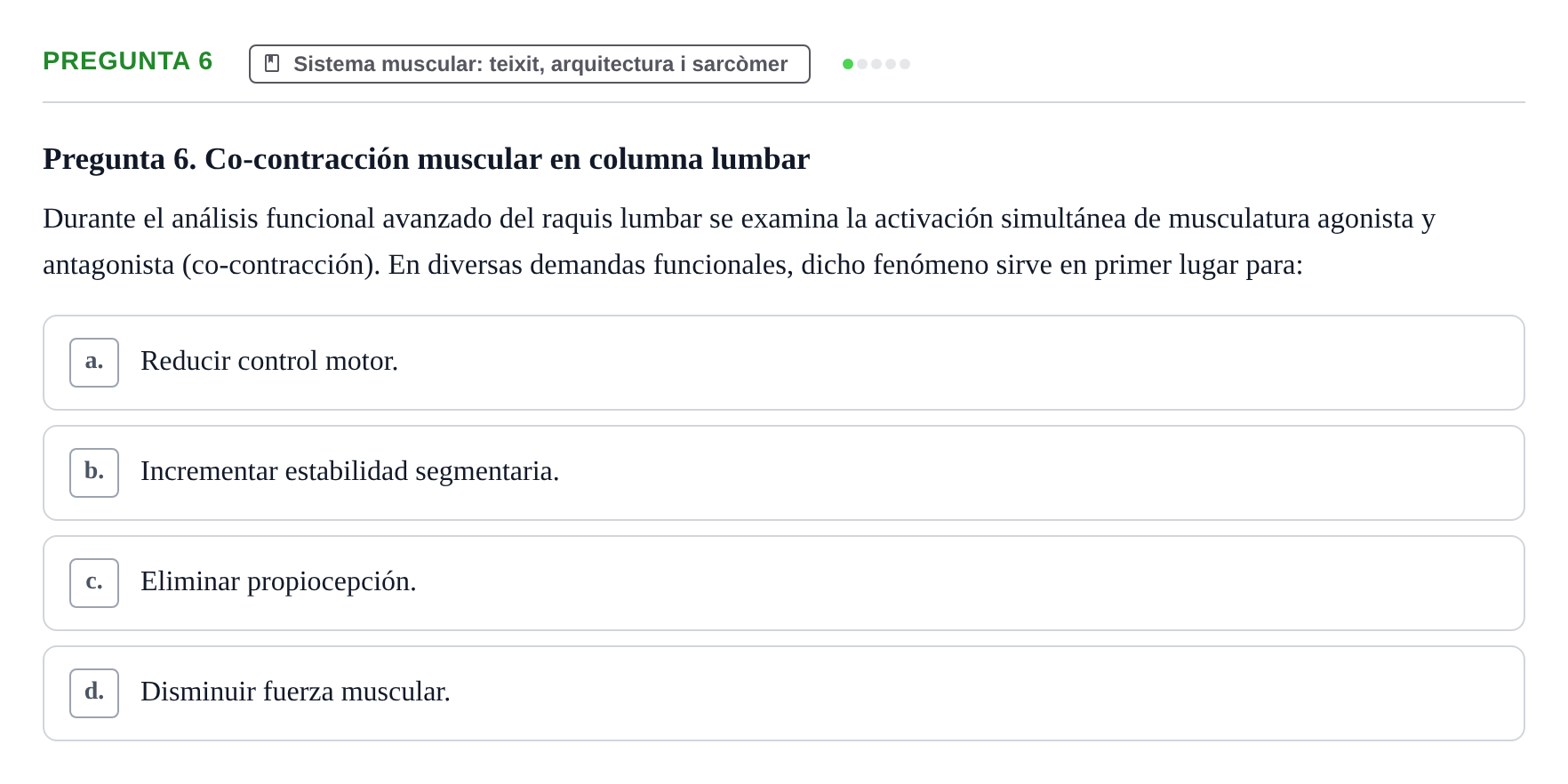 Enunciado: Pregunta 6