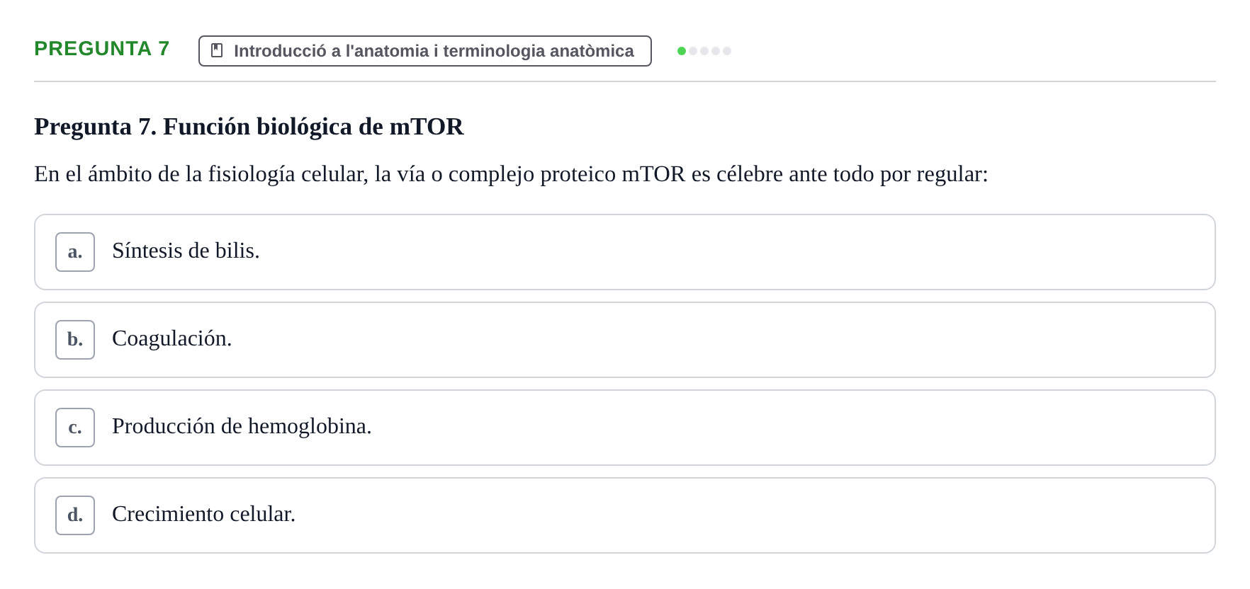 Enunciado: Pregunta 7