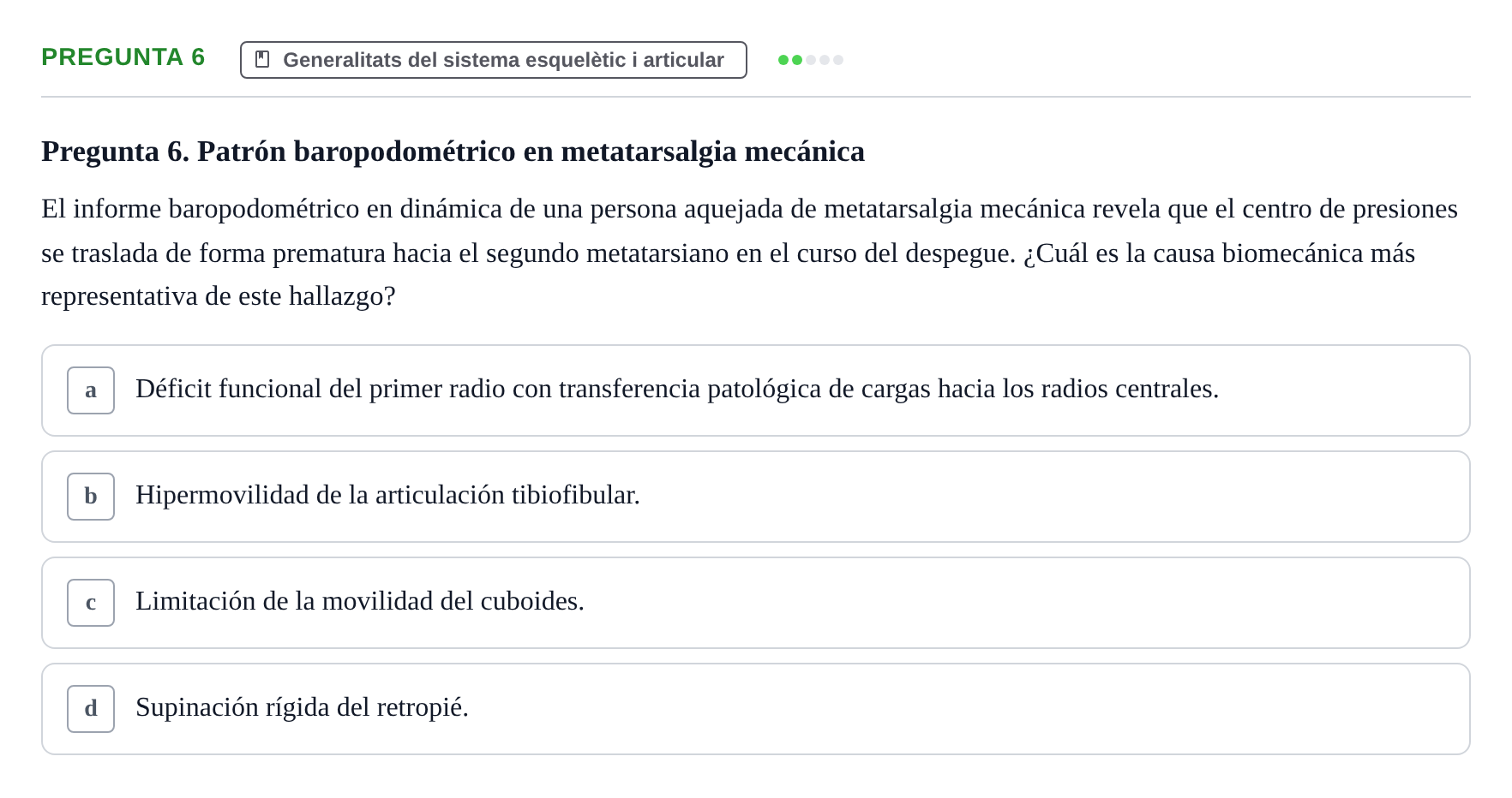 Enunciado: Pregunta 6