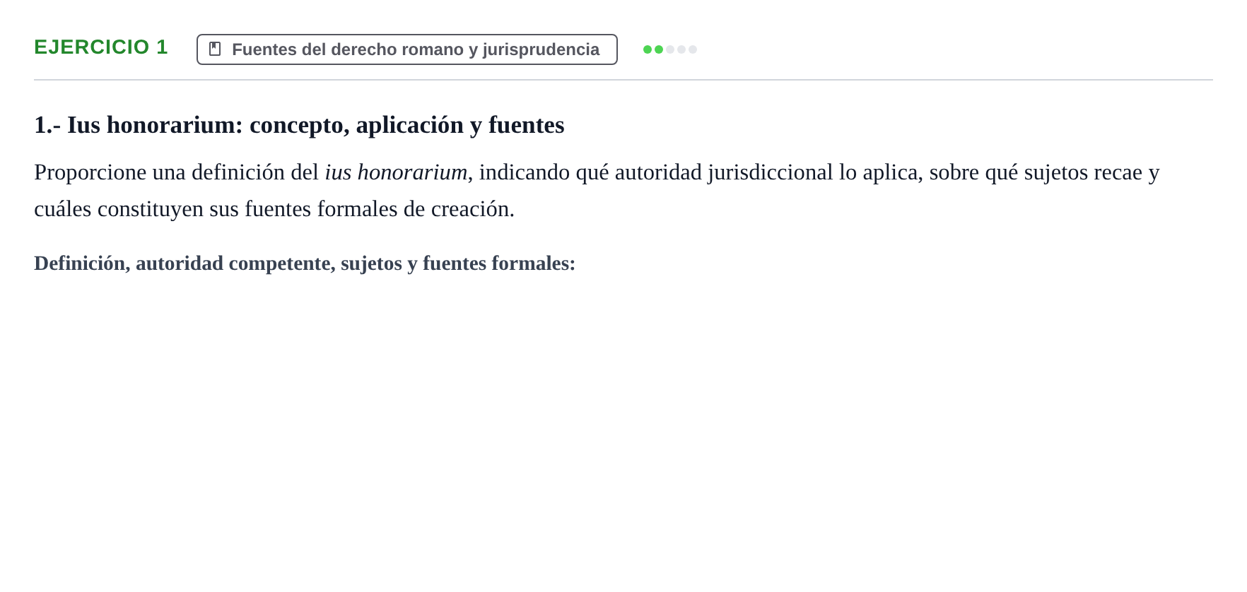 Enunciado: 1