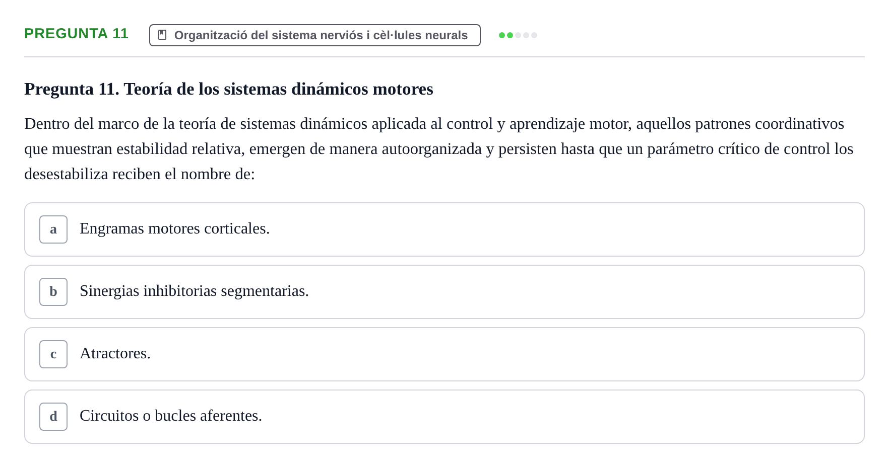 Enunciado: Pregunta 11