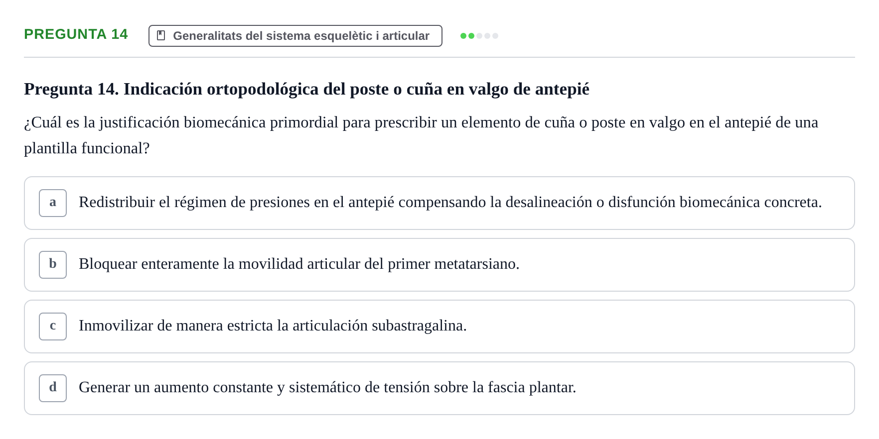 Enunciado: Pregunta 14