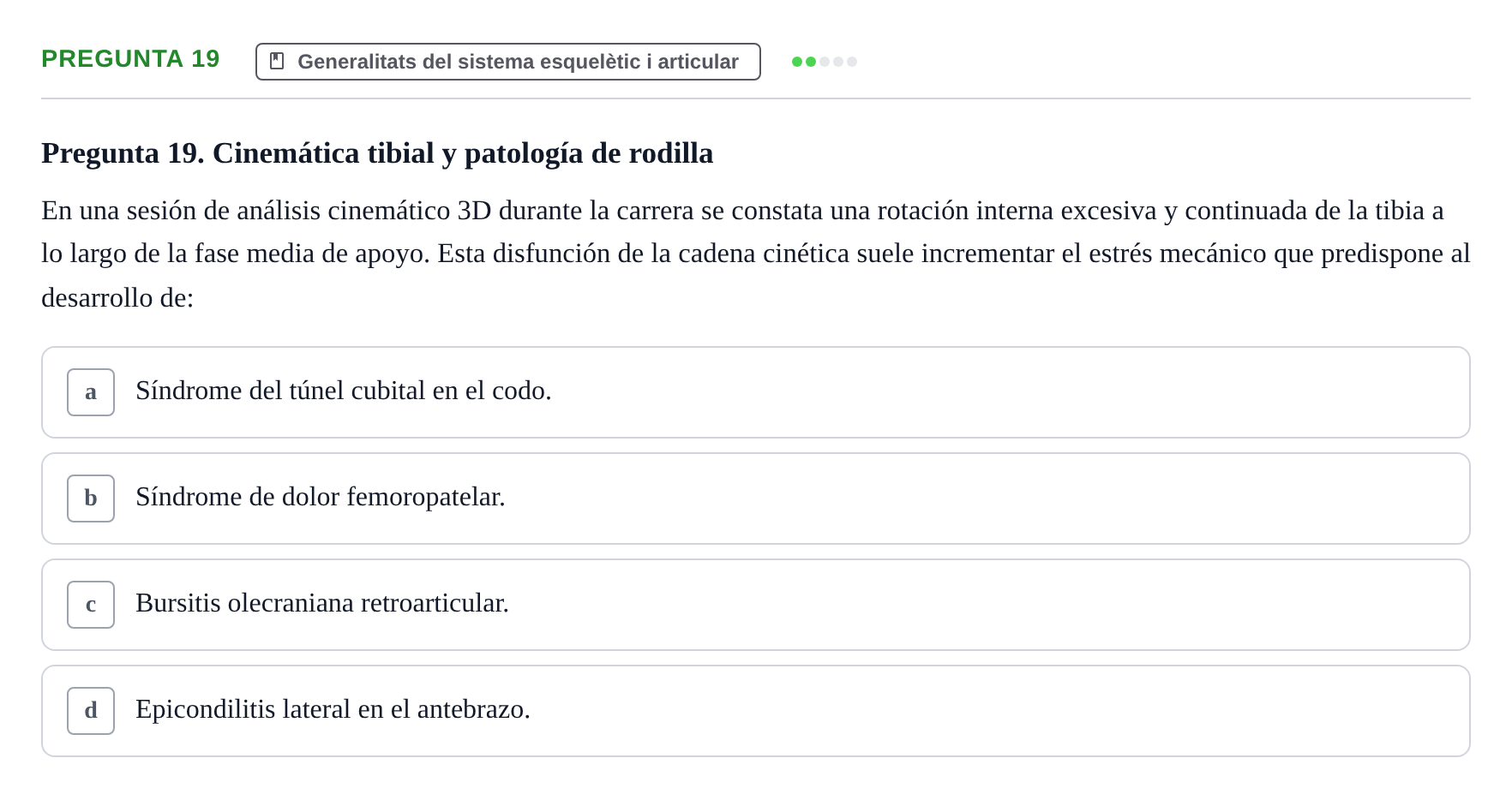 Enunciado: Pregunta 19