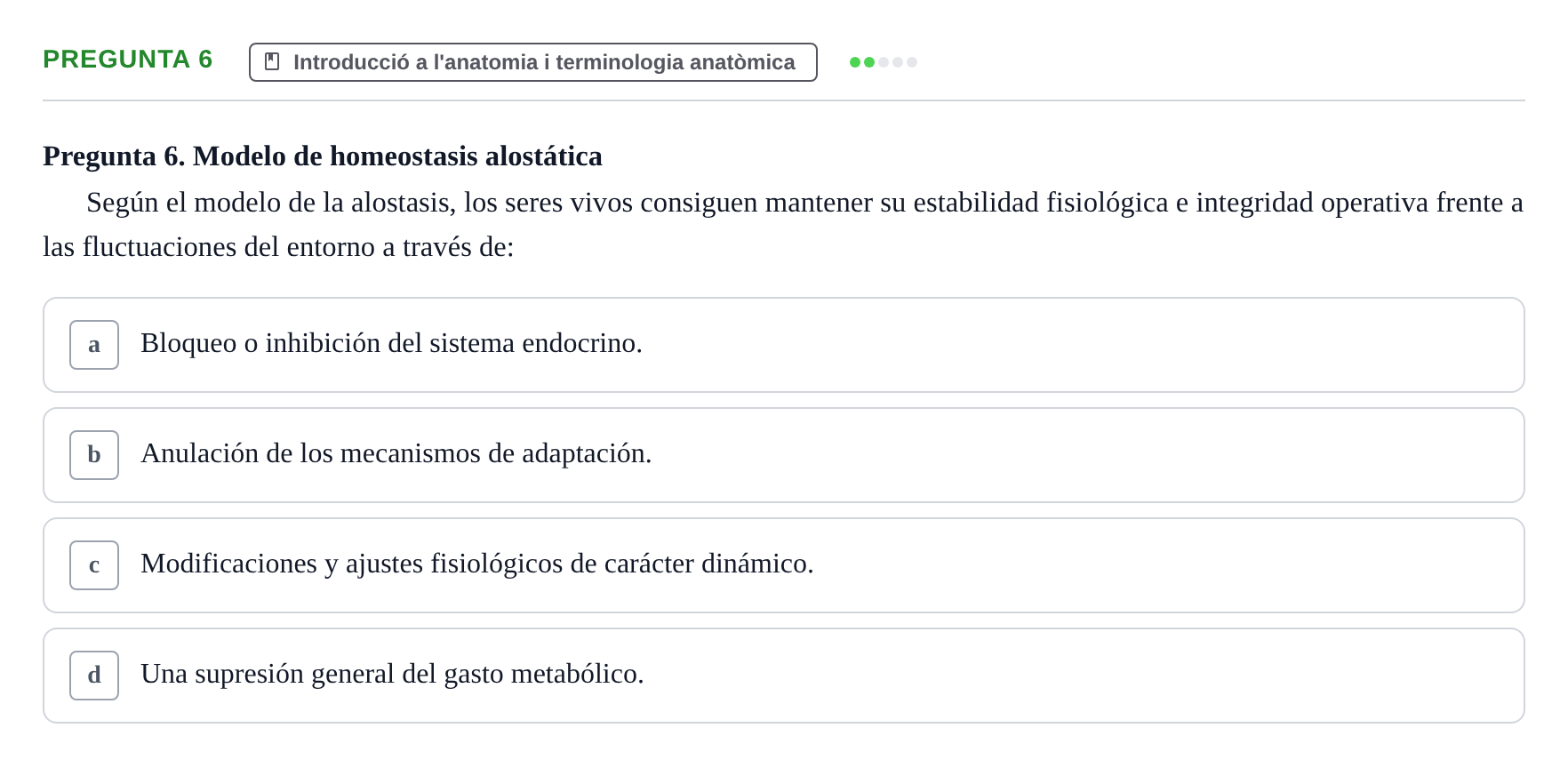 Enunciado: Pregunta 6