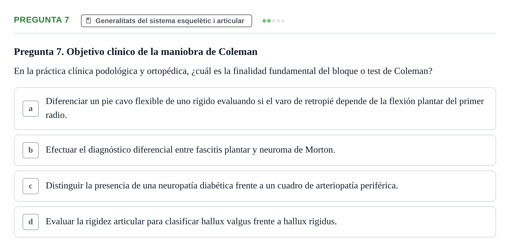 Enunciado: Pregunta 7