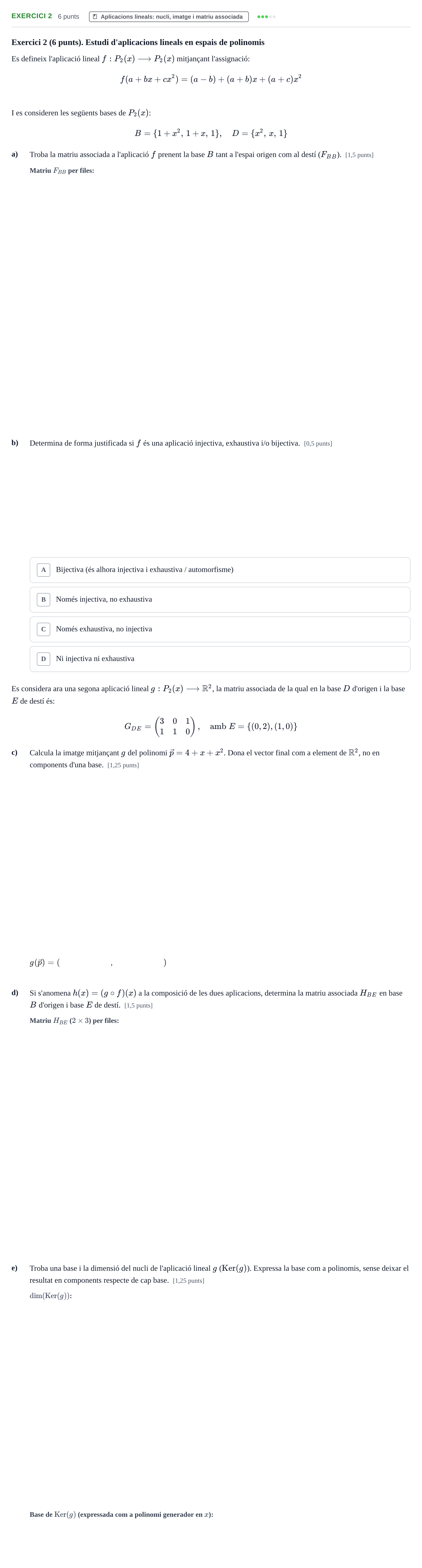 Enunciado: Exercici 2 · Álgebra Lineal UPC 2017