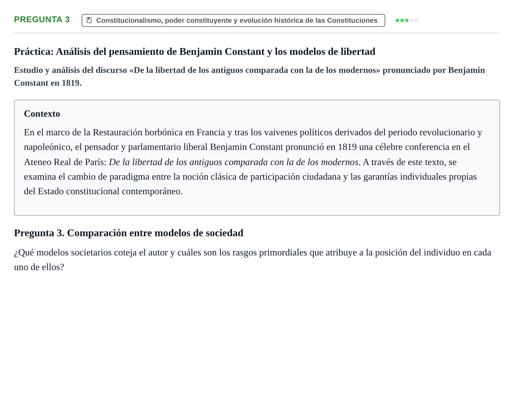 Enunciado: Pregunta 3