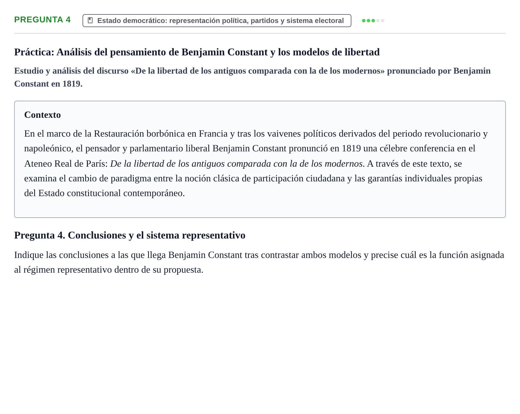 Enunciado: Pregunta 4