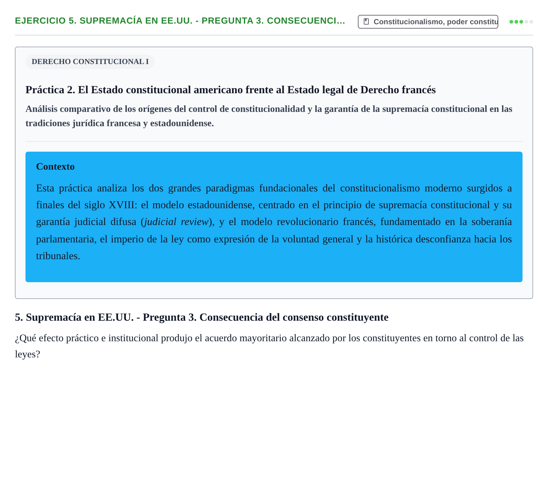 Enunciado: 5. Supremacía en EE.UU. - Pregunta 3. Consecuenci…