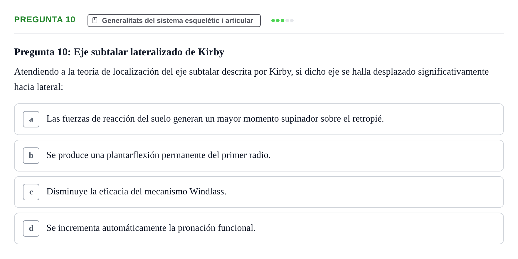 Enunciado: Pregunta 10