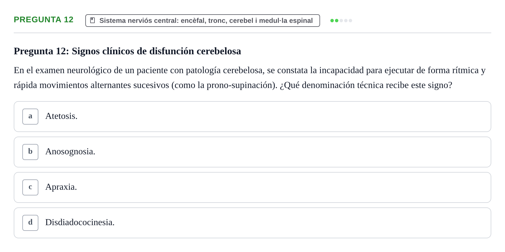 Enunciado: Pregunta 12