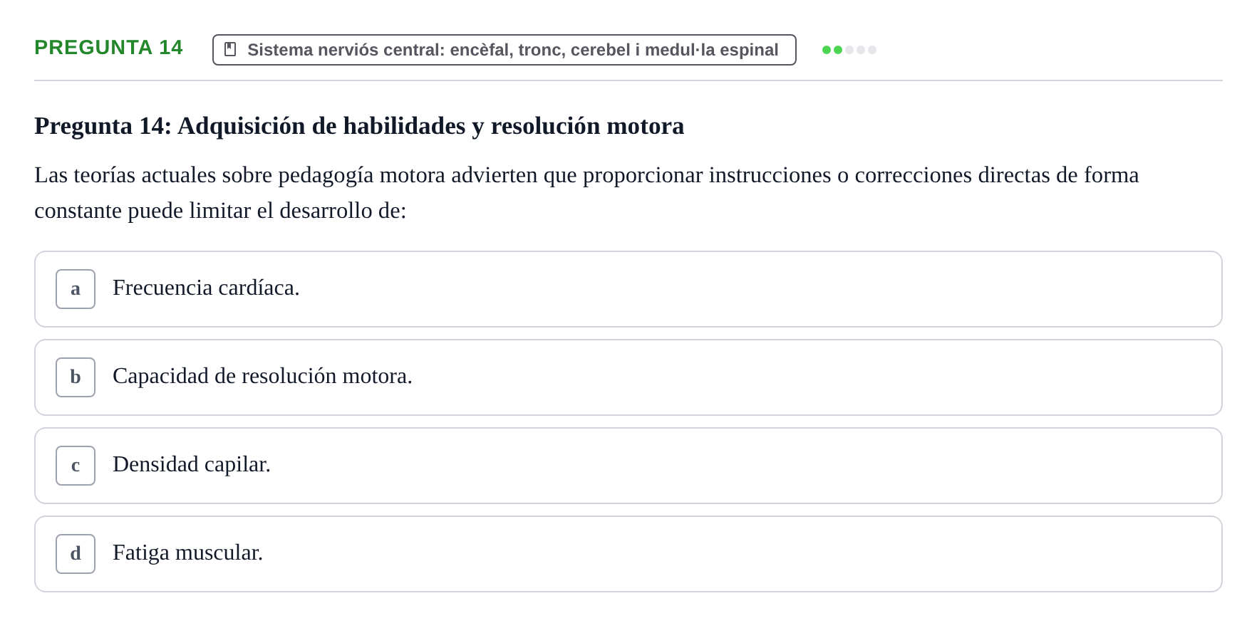 Enunciado: Pregunta 14