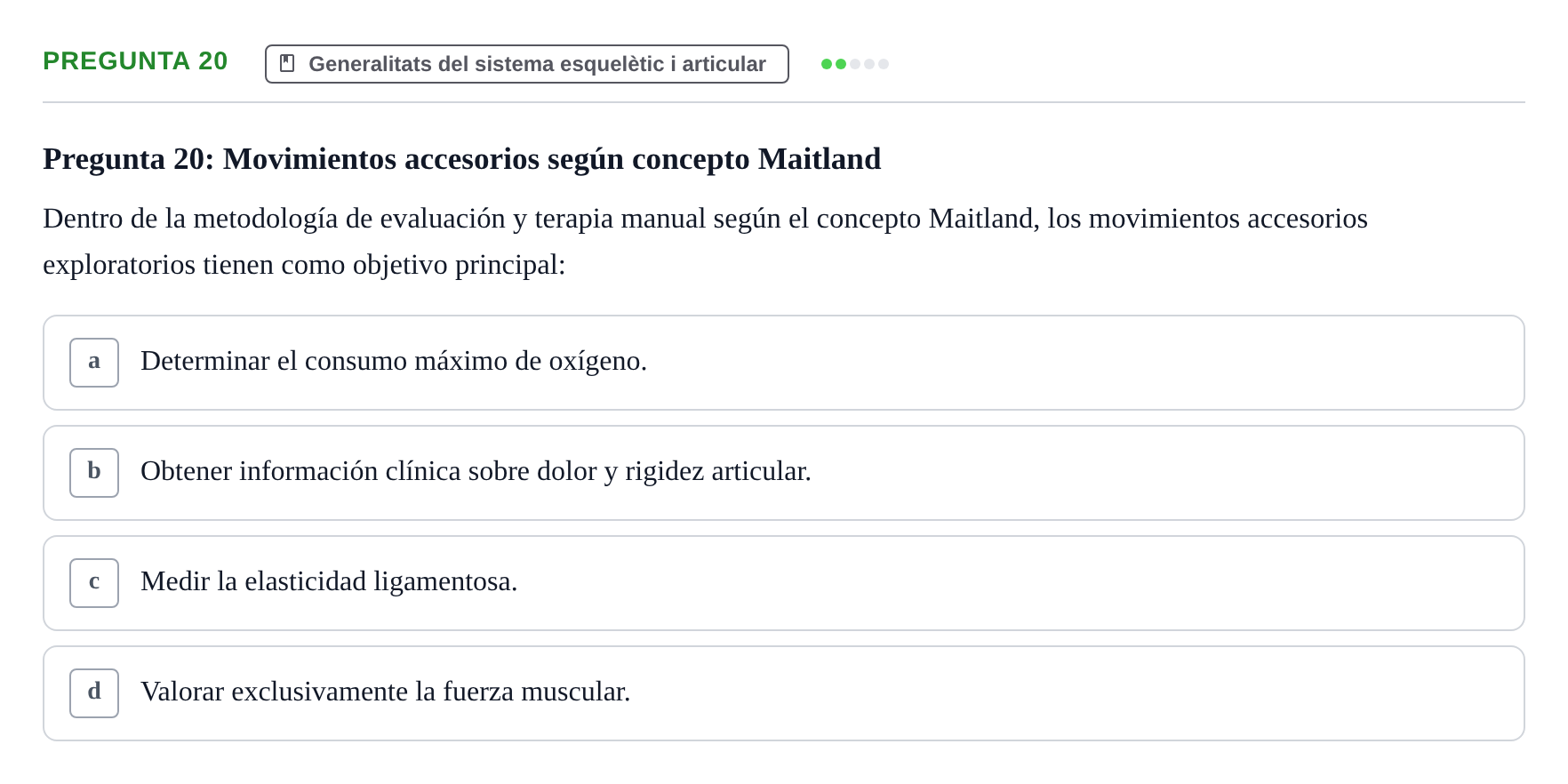 Enunciado: Pregunta 20