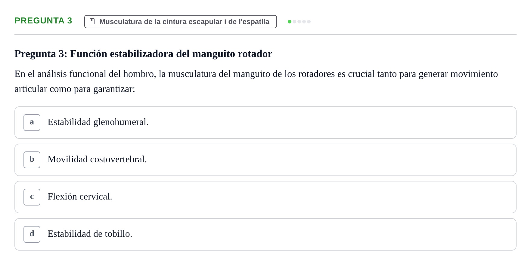 Enunciado: Pregunta 3
