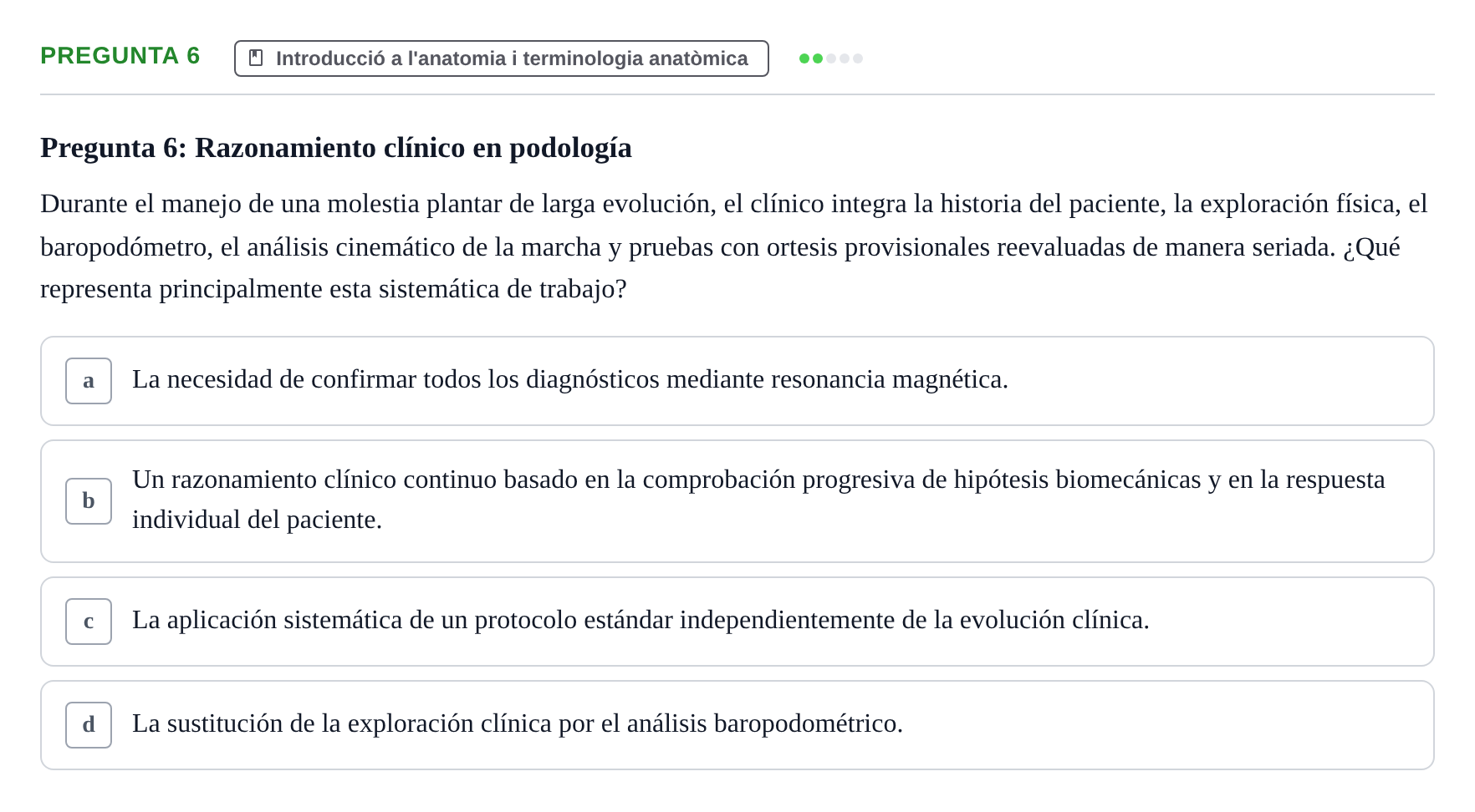 Enunciado: Pregunta 6