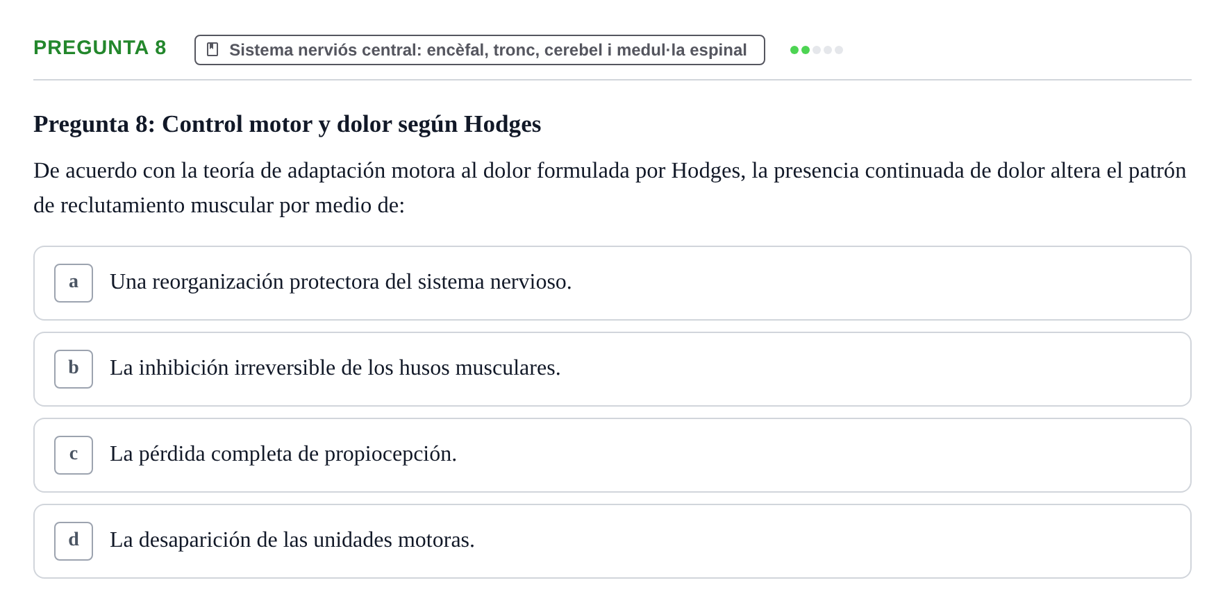 Enunciado: Pregunta 8