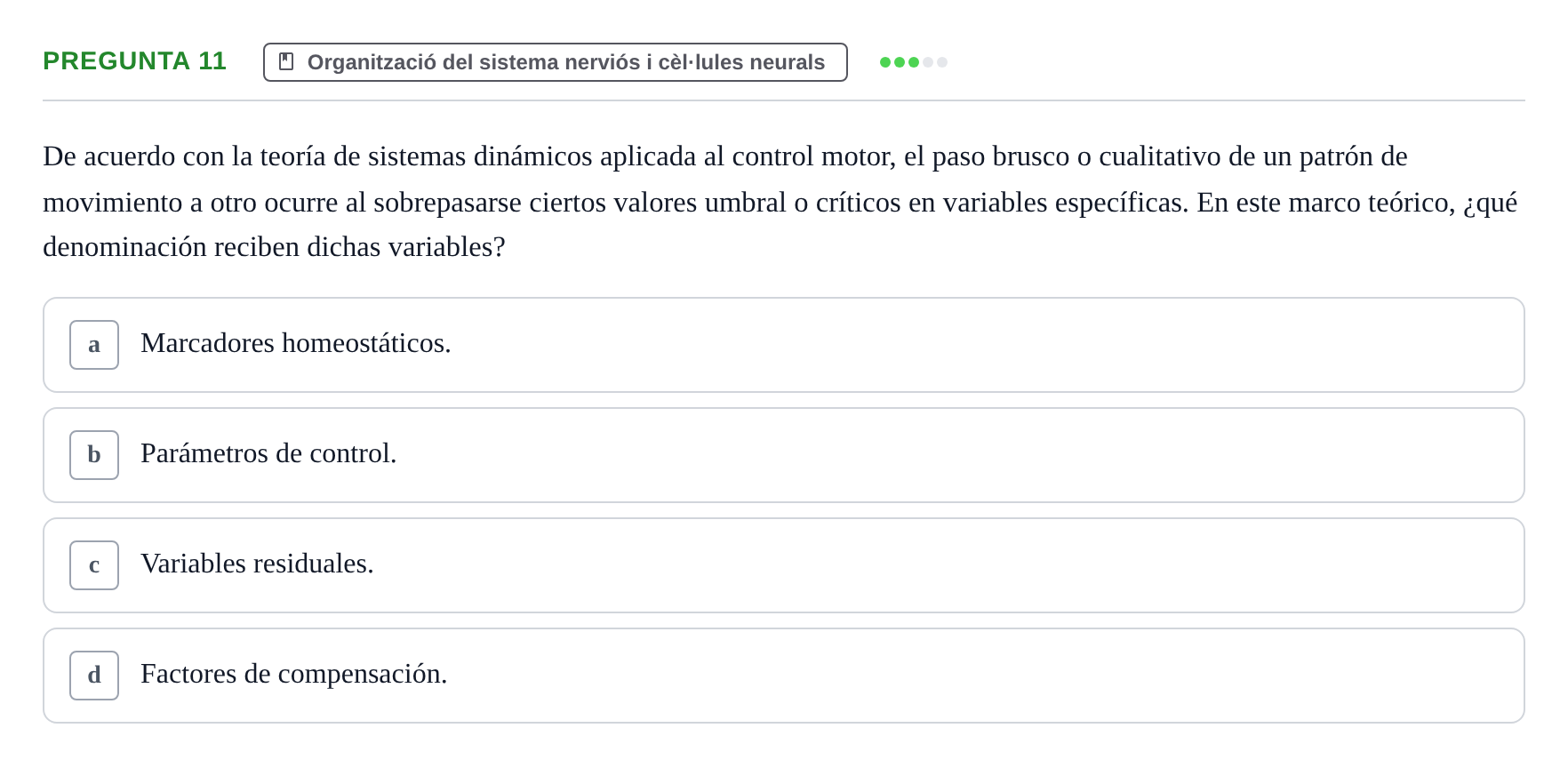 Enunciado: Pregunta 11