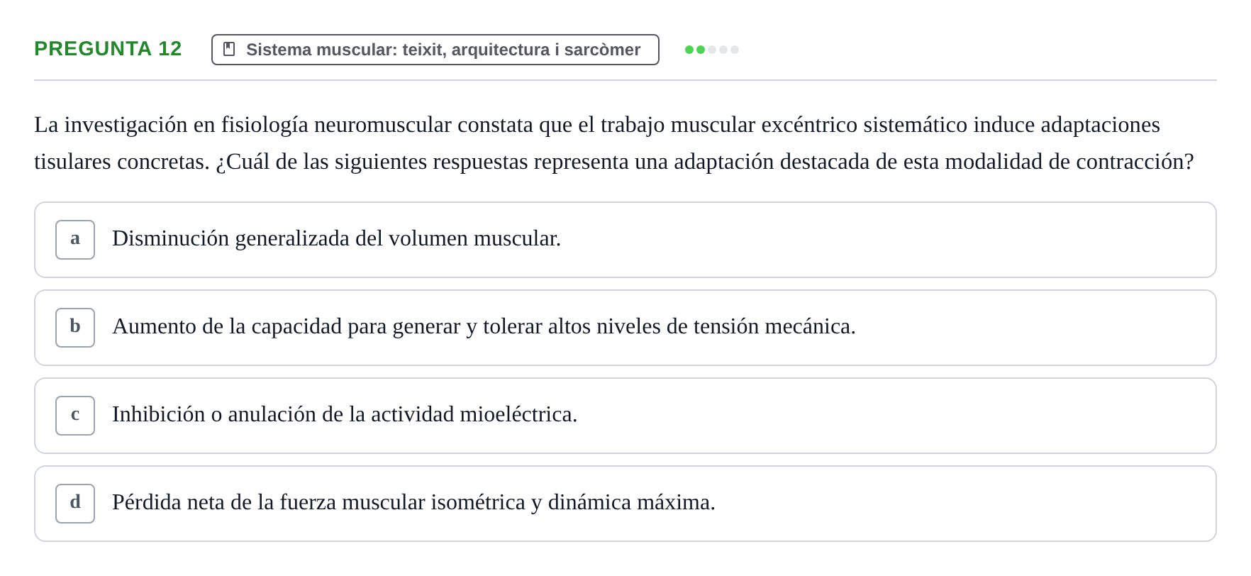 Enunciado: Pregunta 12