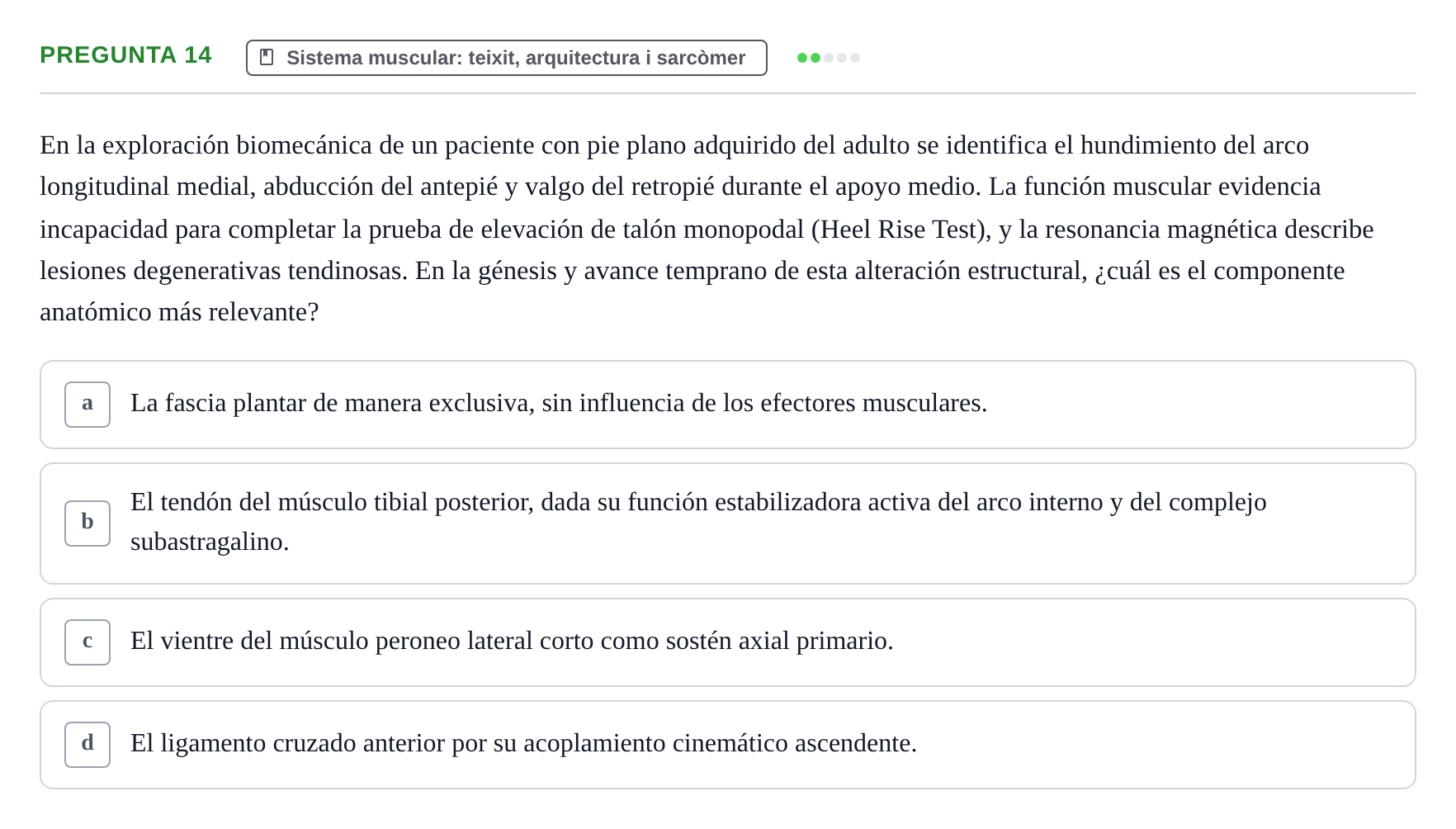 Enunciado: Pregunta 14