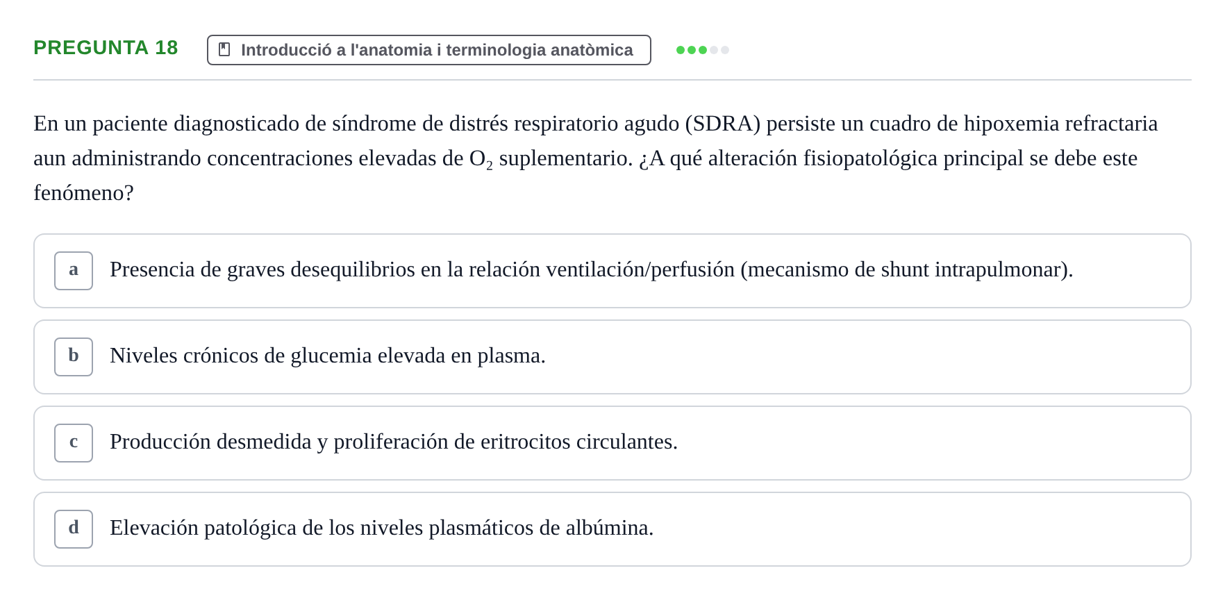 Enunciado: Pregunta 18