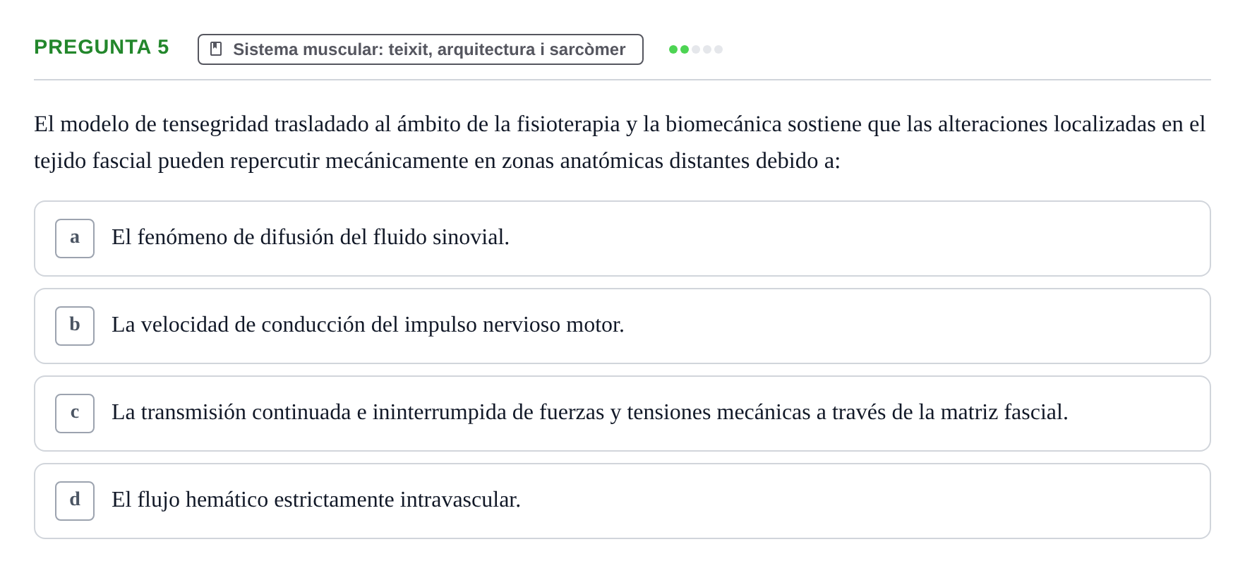 Enunciado: Pregunta 5