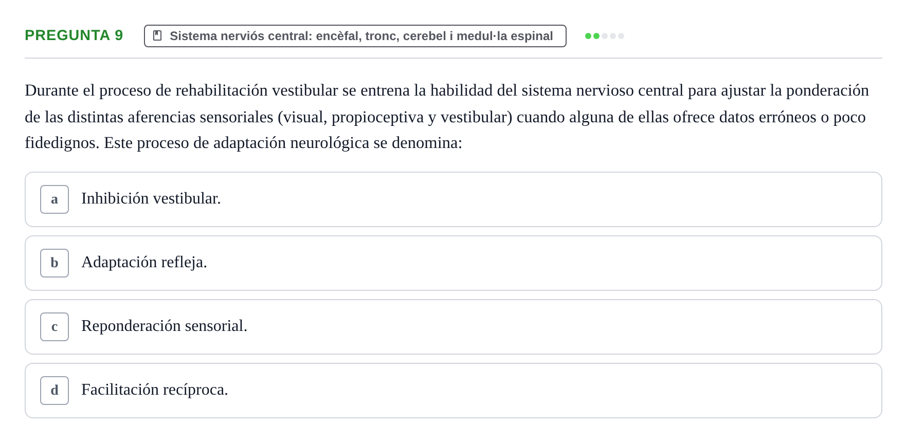 Enunciado: Pregunta 9