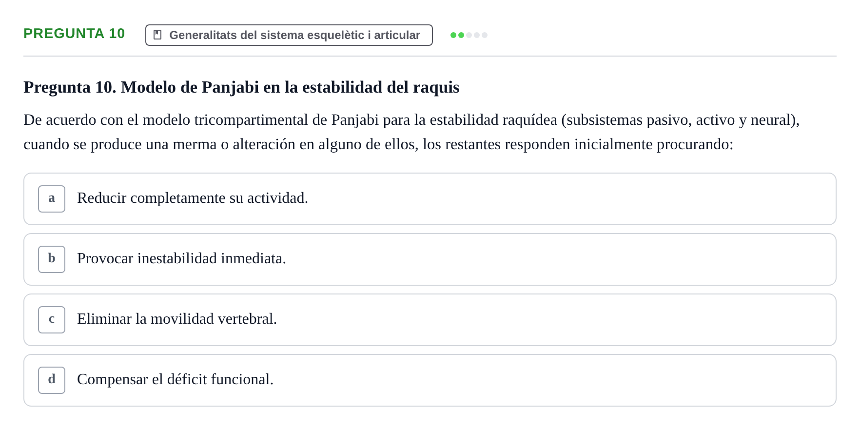 Enunciado: Pregunta 10