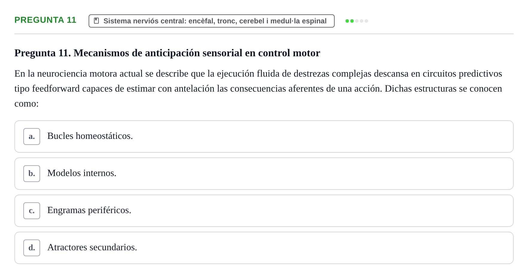 Enunciado: Pregunta 11
