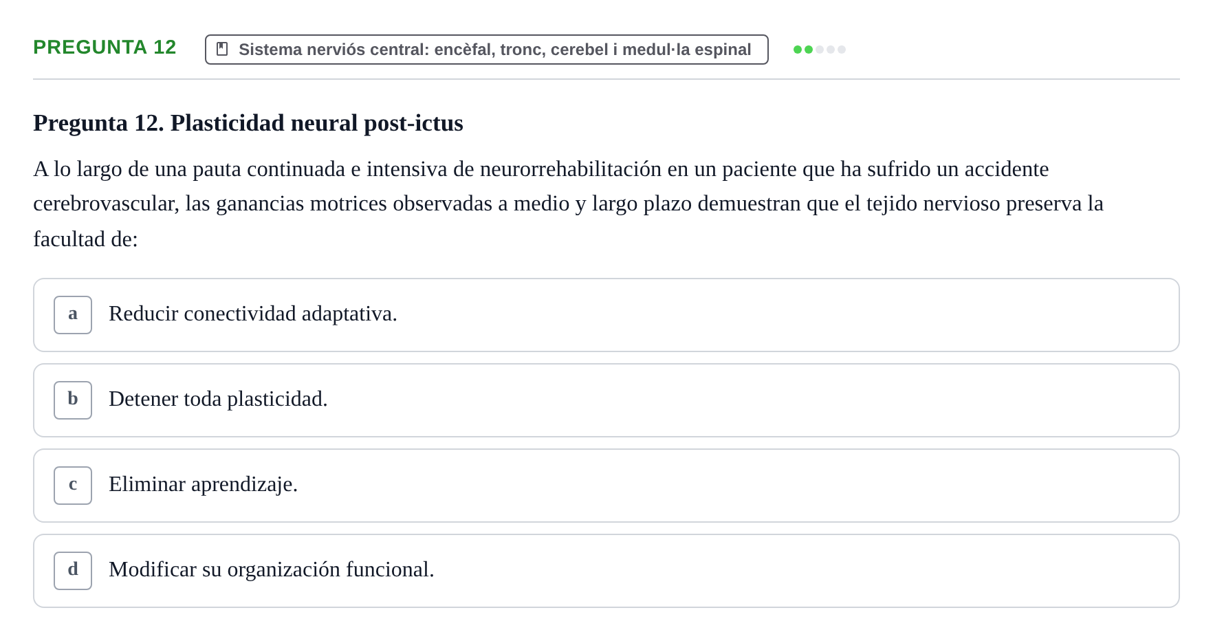 Enunciado: Pregunta 12