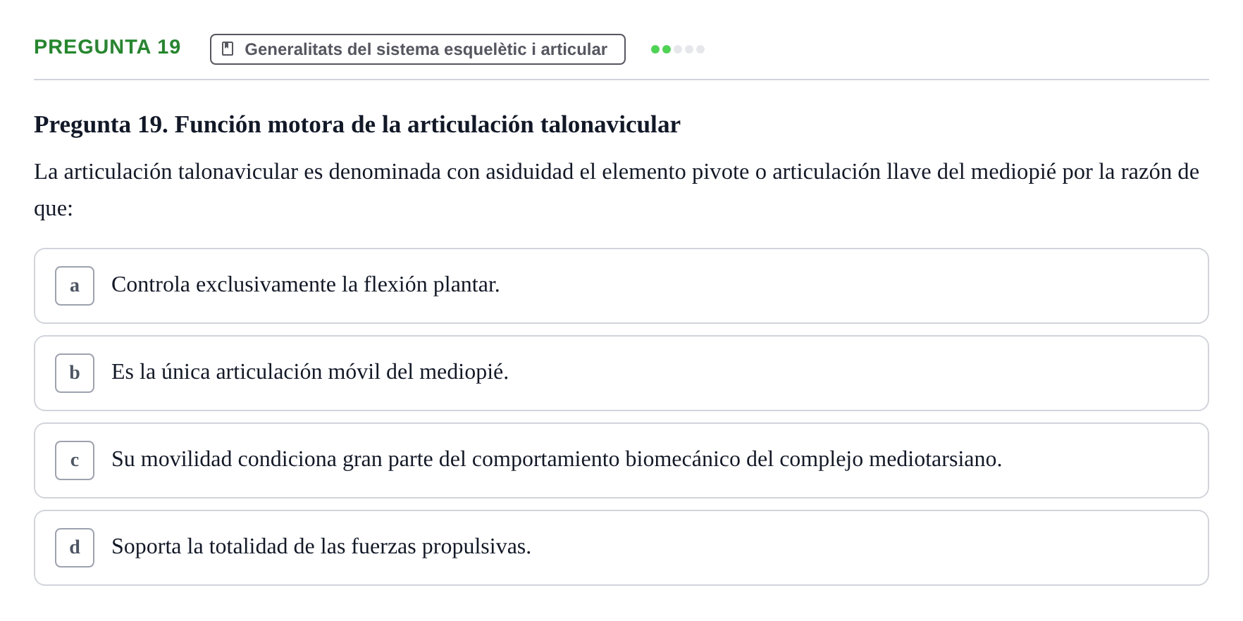 Enunciado: Pregunta 19
