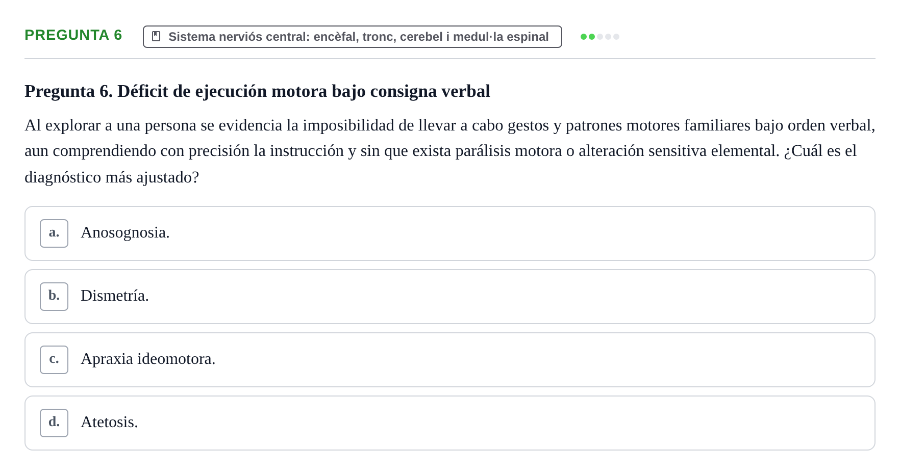 Enunciado: Pregunta 6