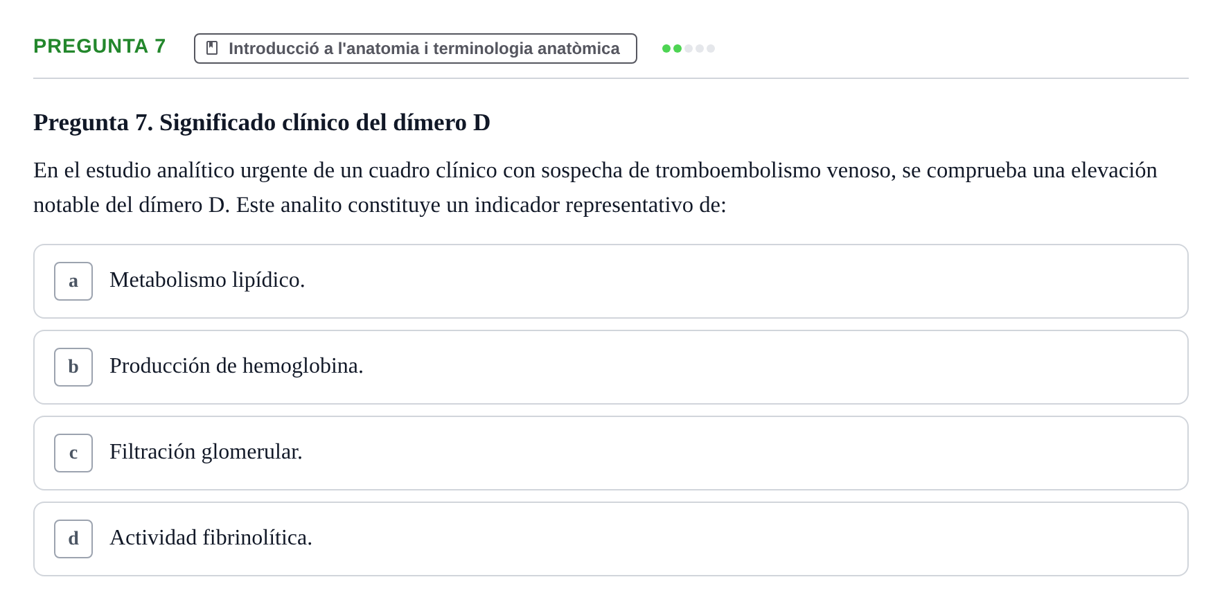 Enunciado: Pregunta 7