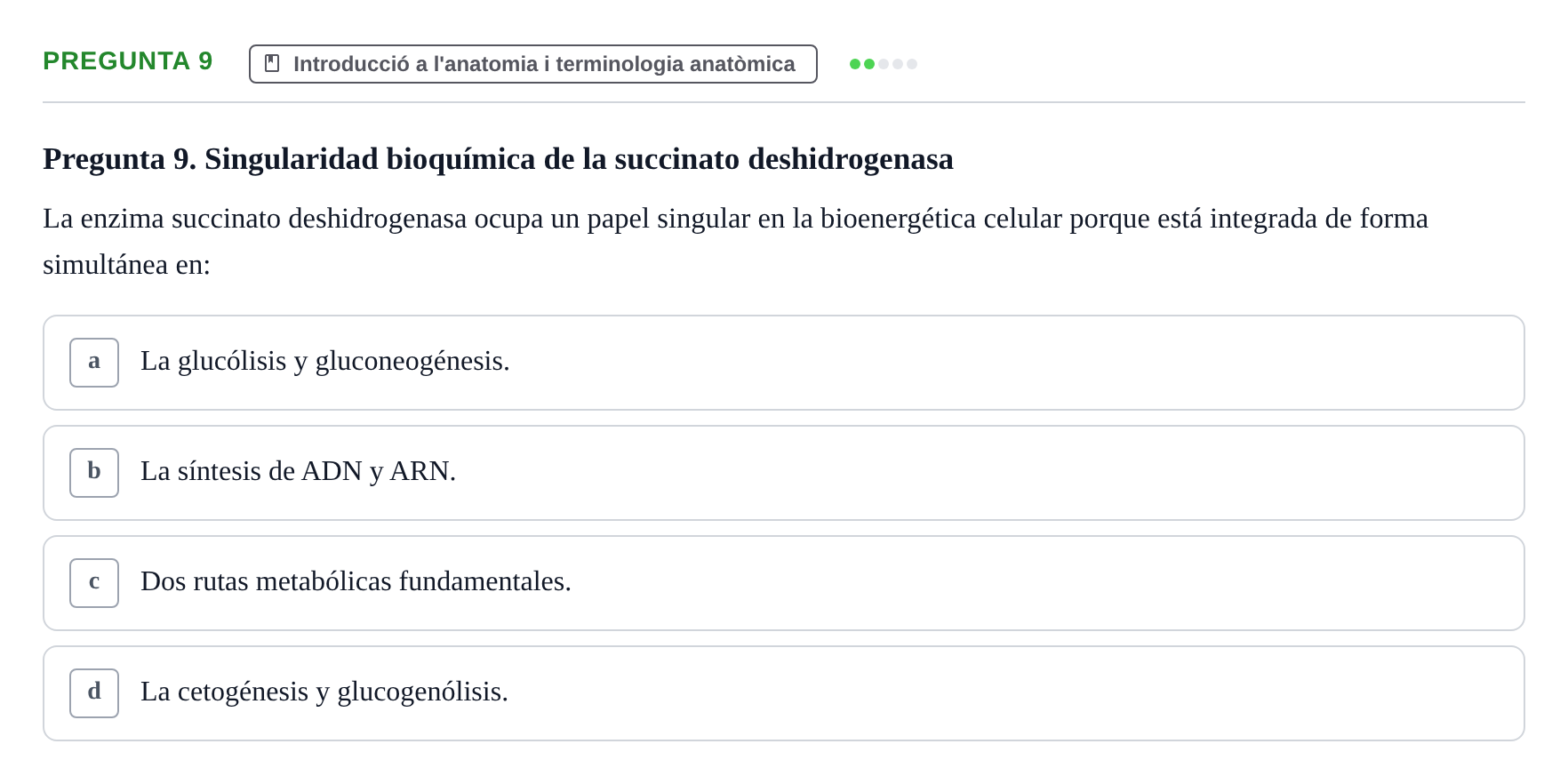 Enunciado: Pregunta 9
