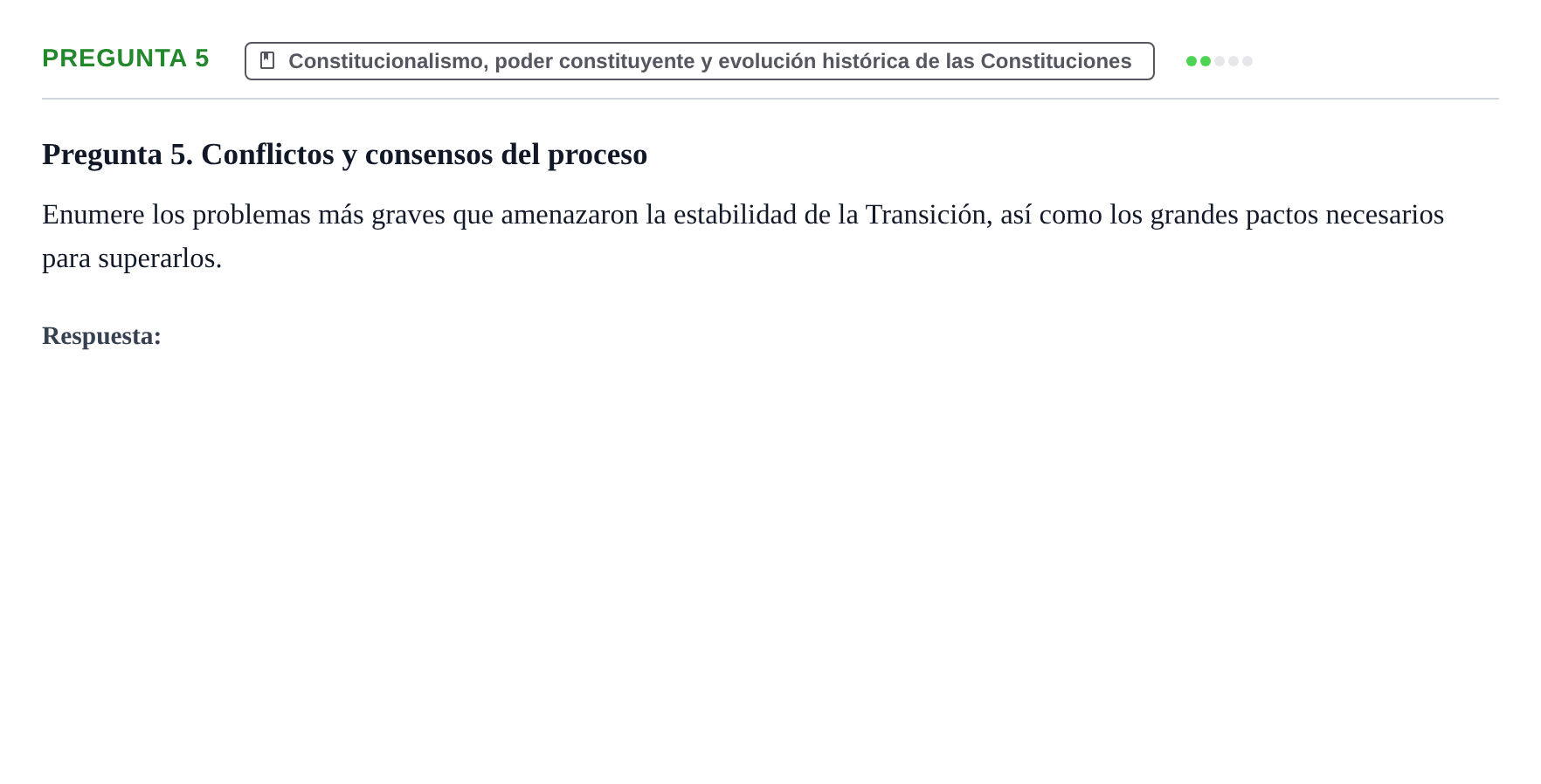 Enunciado: Pregunta 5