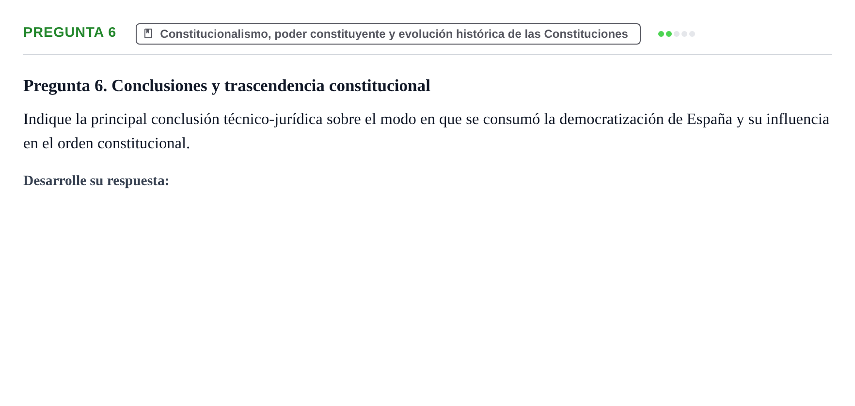 Enunciado: Pregunta 6