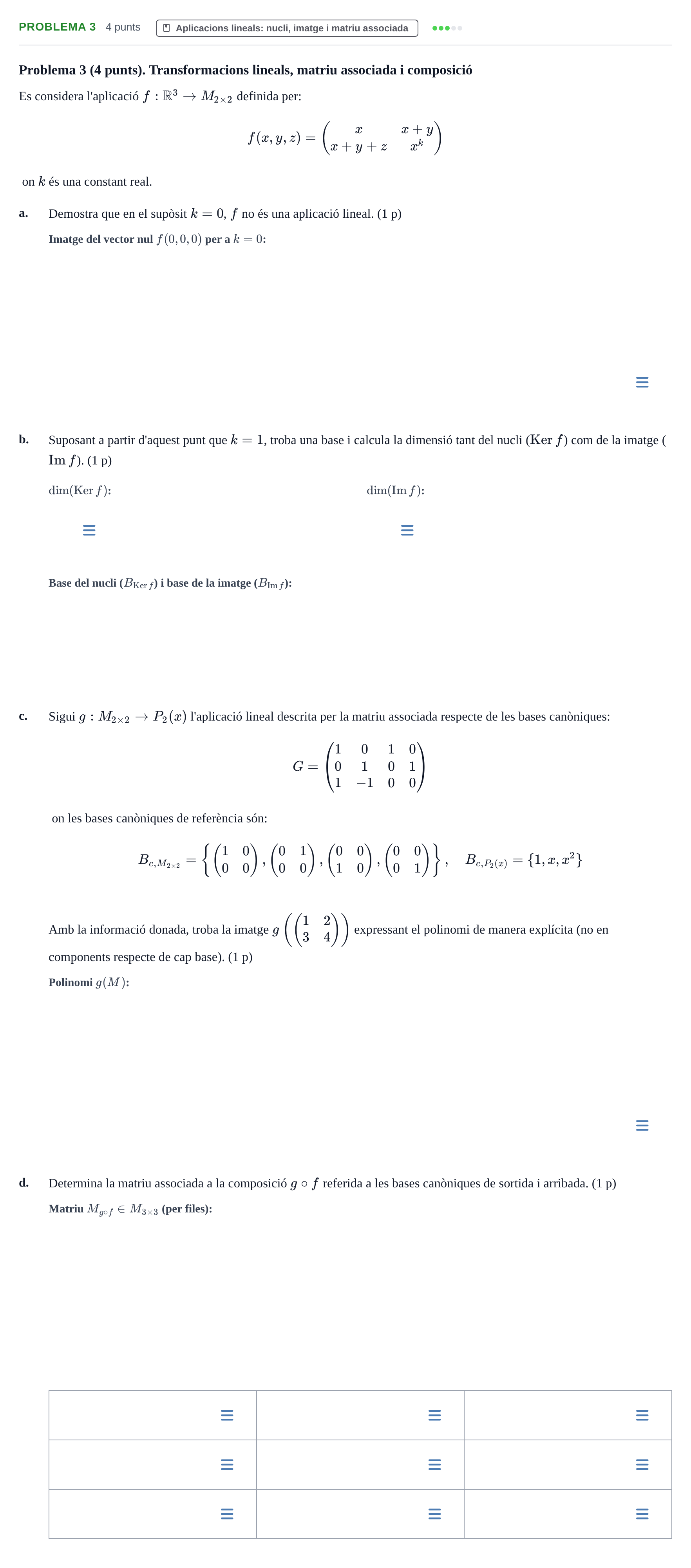 Enunciado: Problema 3 · Álgebra Lineal UPC Juny 2017