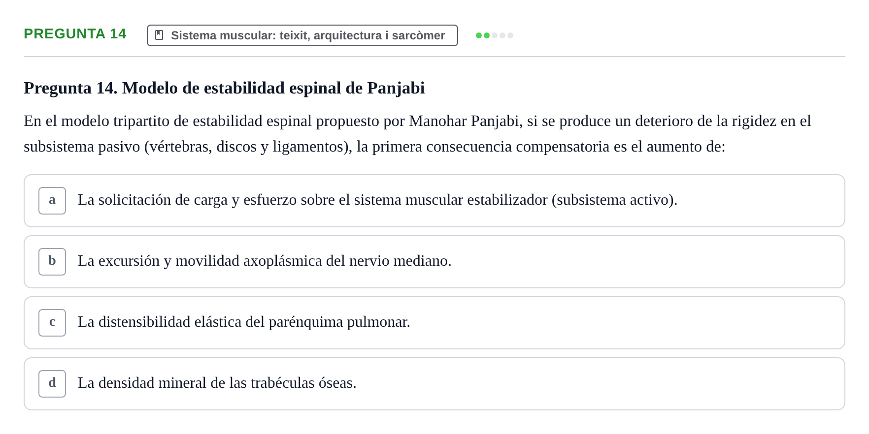 Enunciado: Pregunta 14