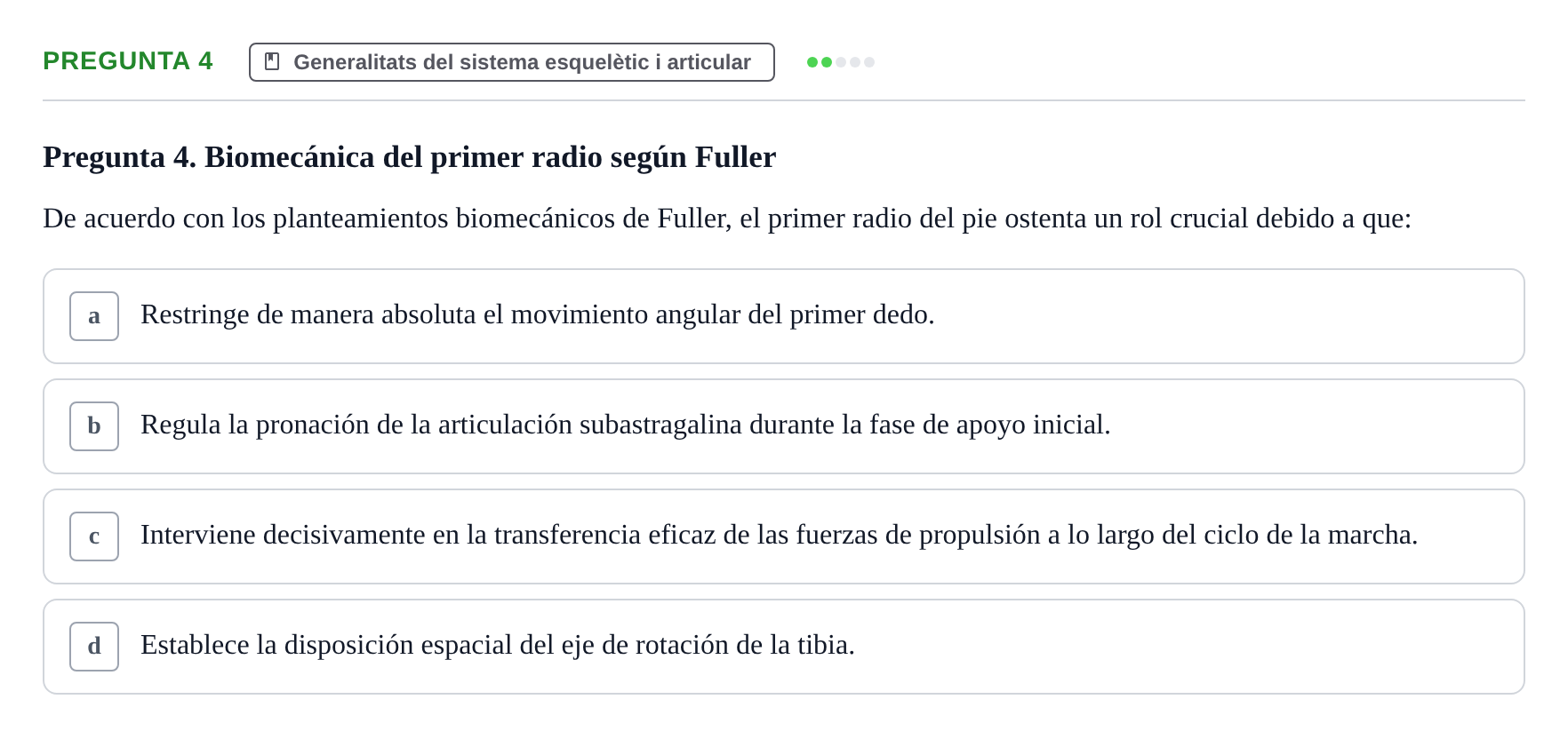 Enunciado: Pregunta 4