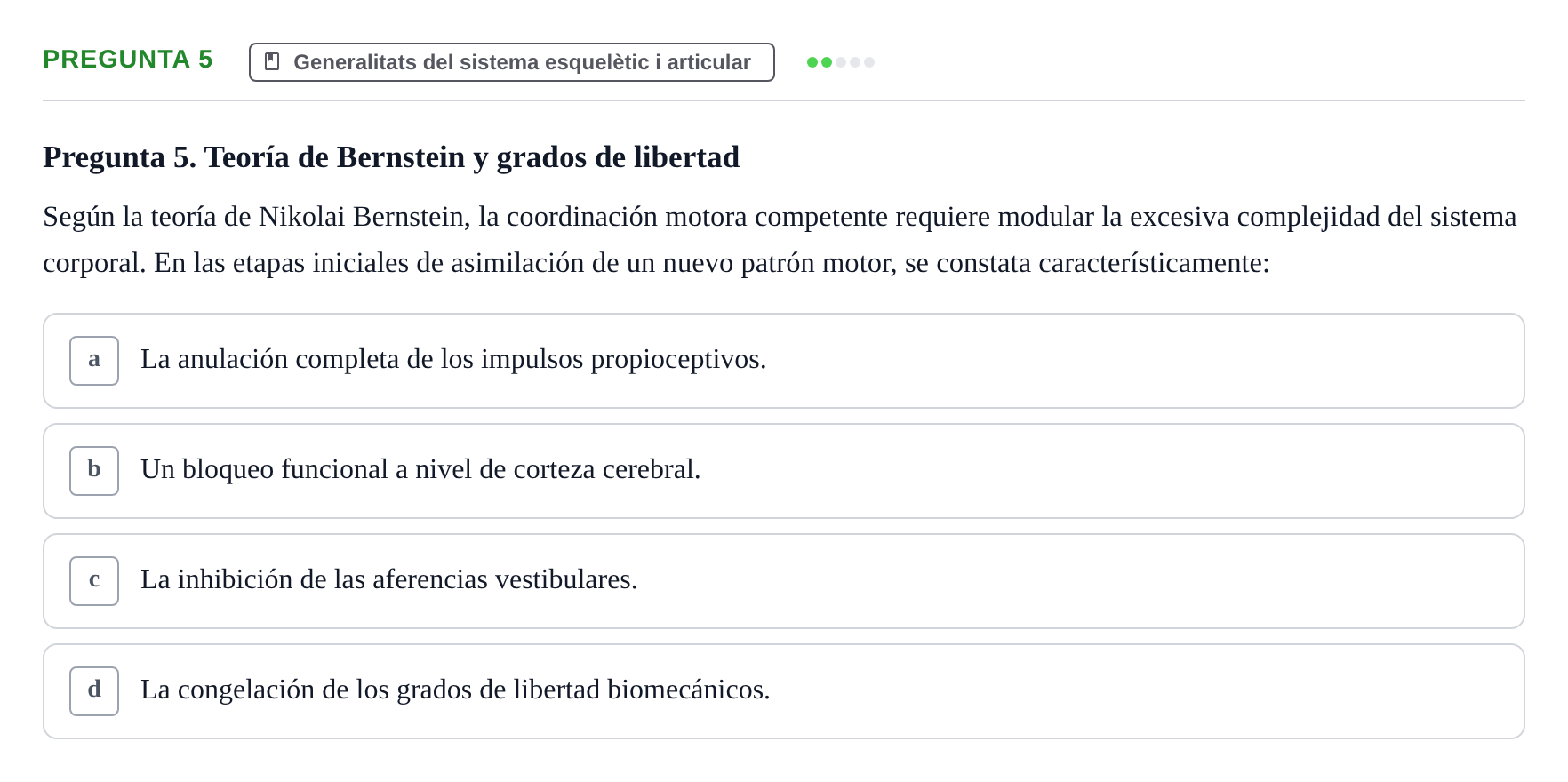 Enunciado: Pregunta 5