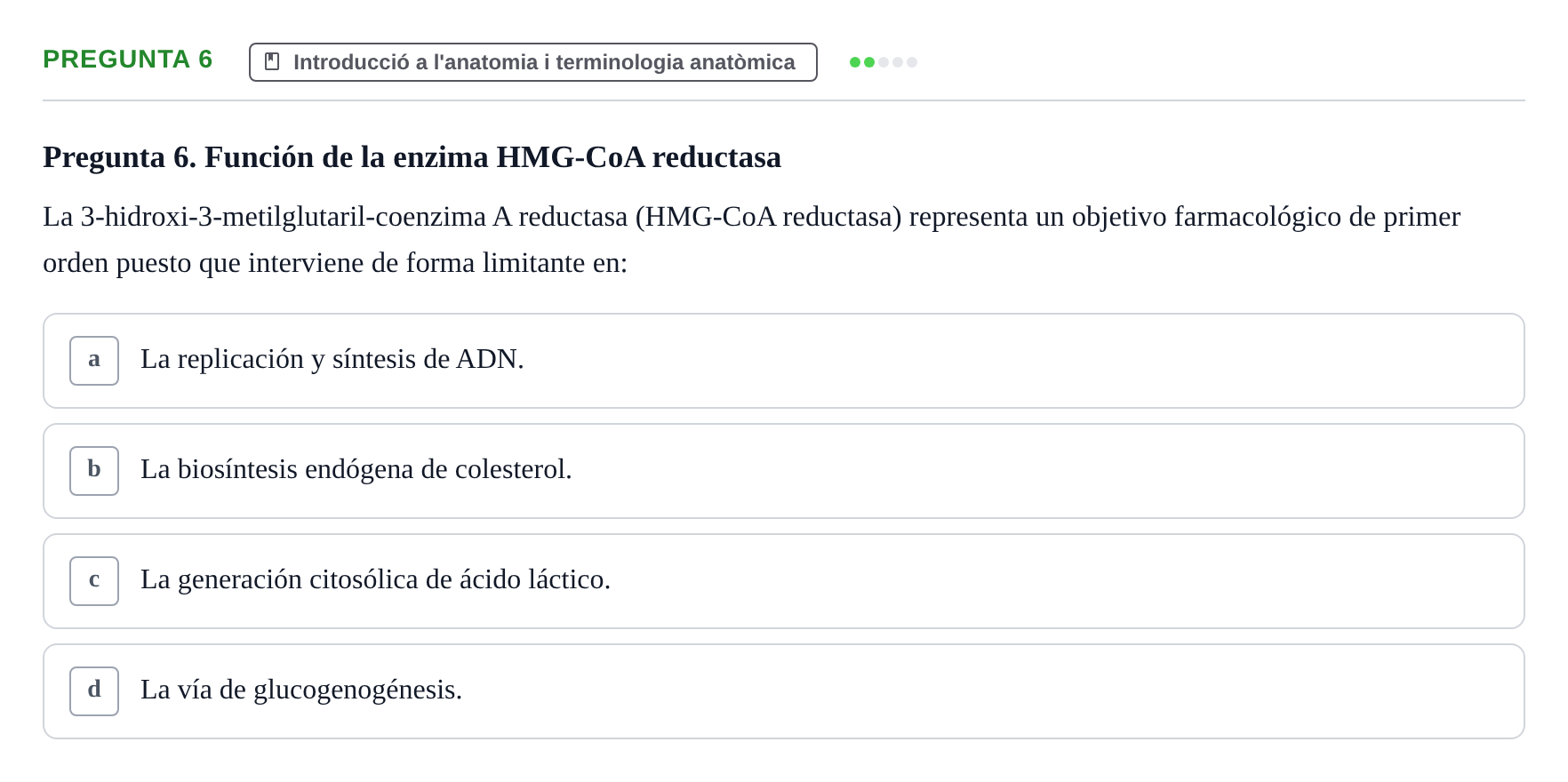 Enunciado: Pregunta 6