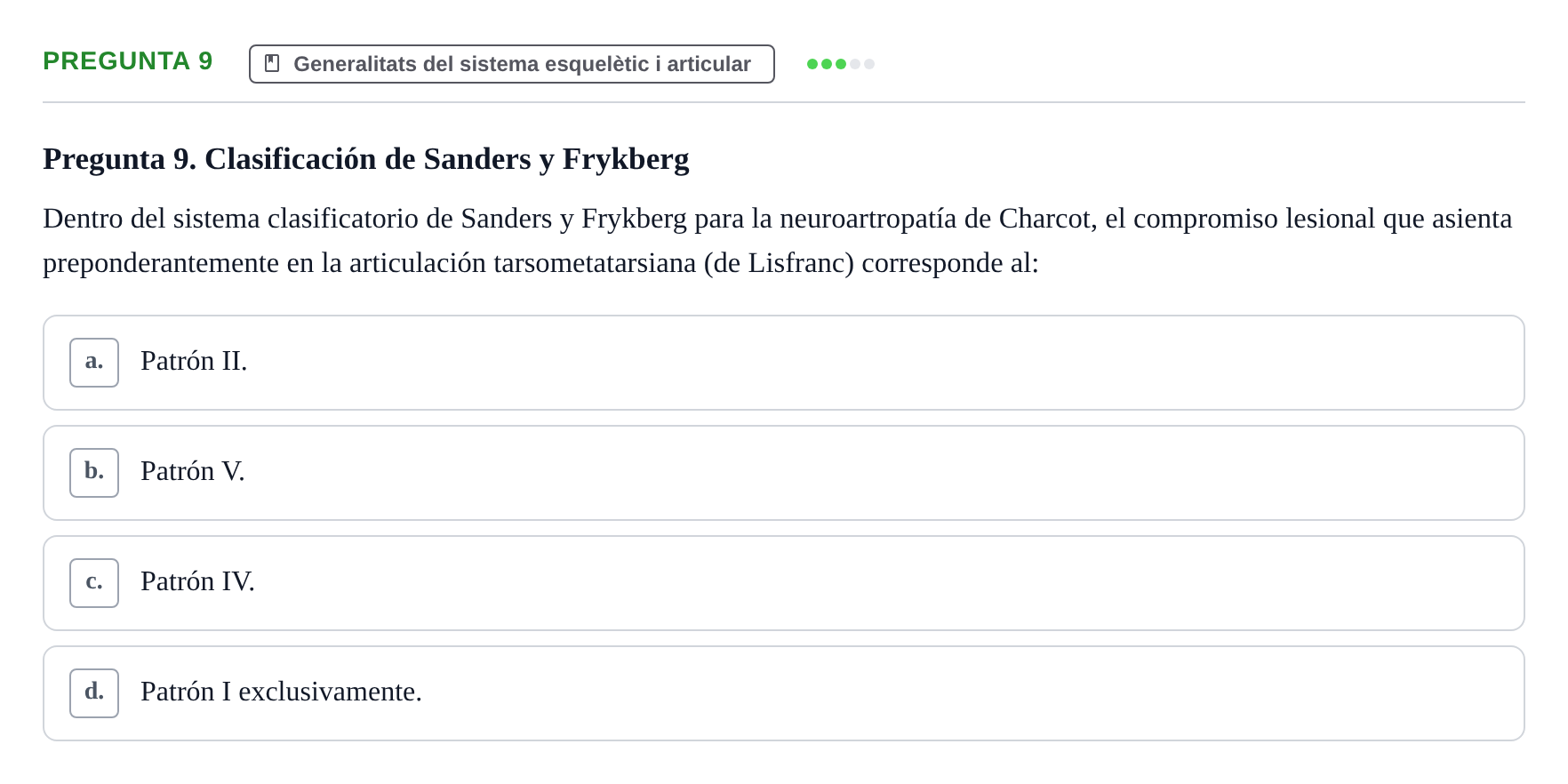 Enunciado: Pregunta 9