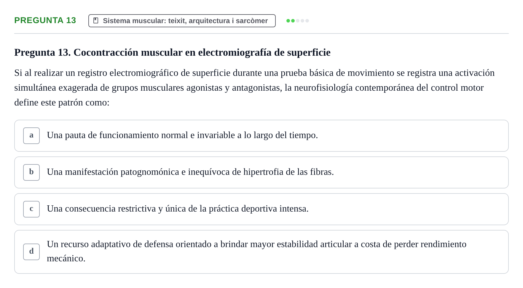 Enunciado: Pregunta 13