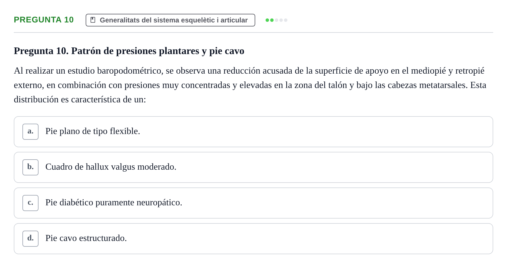 Enunciado: Pregunta 10