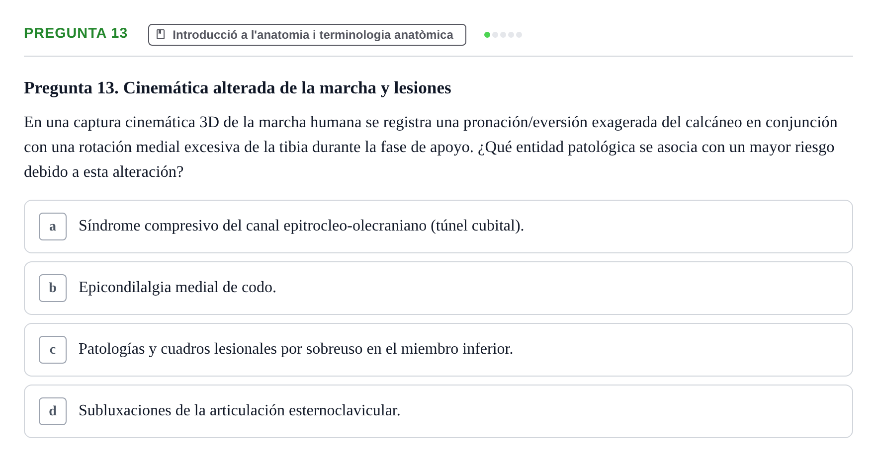 Enunciado: Pregunta 13