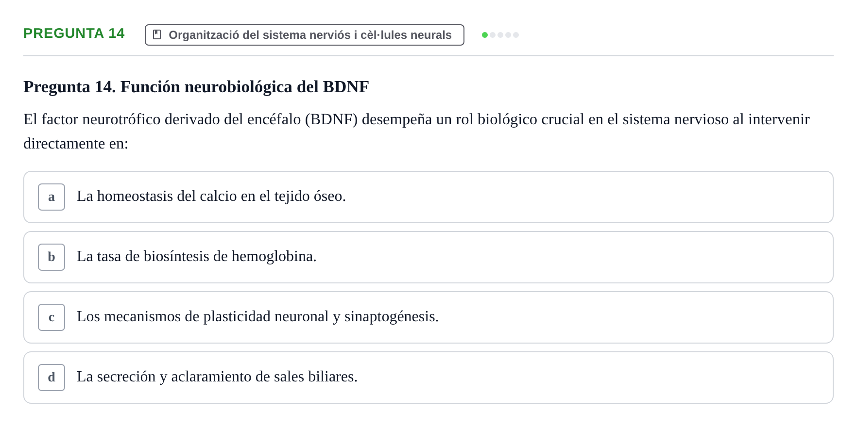 Enunciado: Pregunta 14