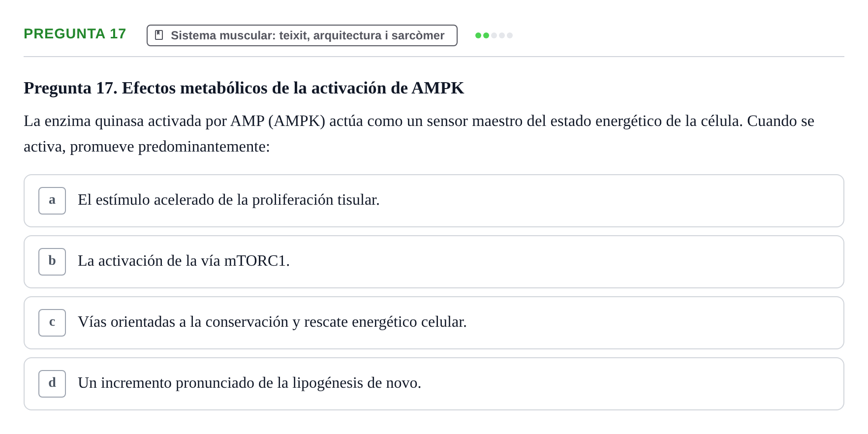 Enunciado: Pregunta 17
