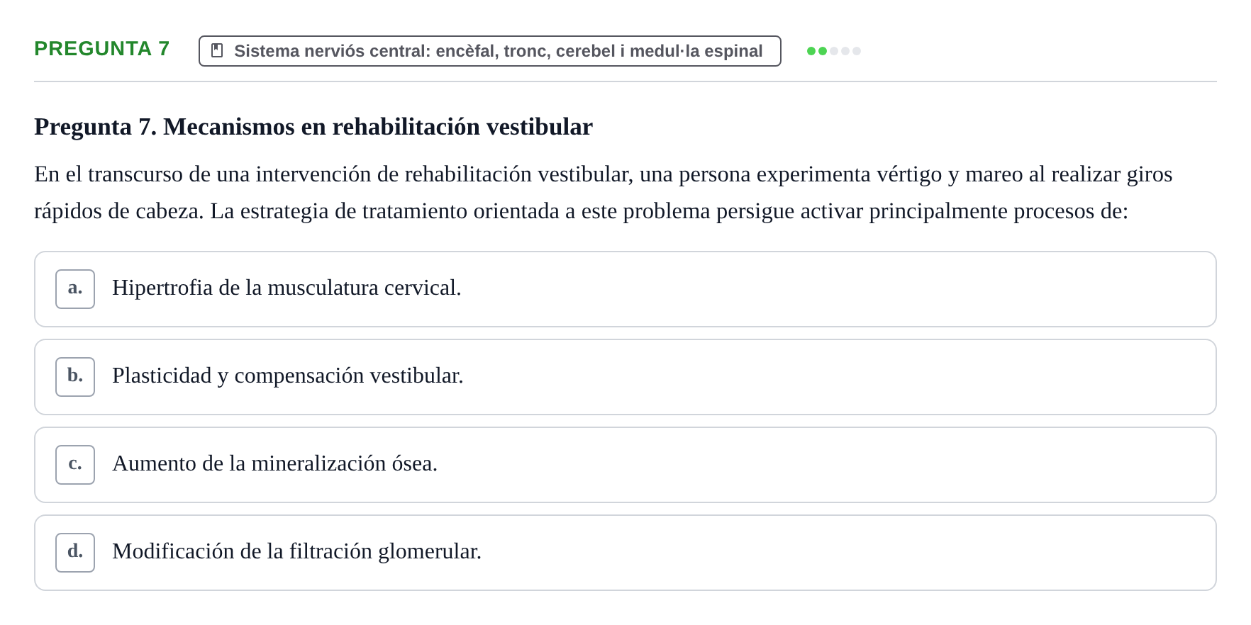 Enunciado: Pregunta 7