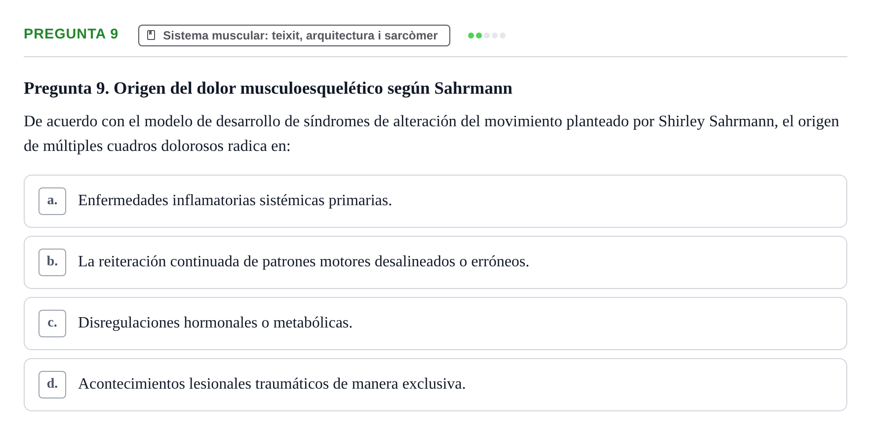 Enunciado: Pregunta 9