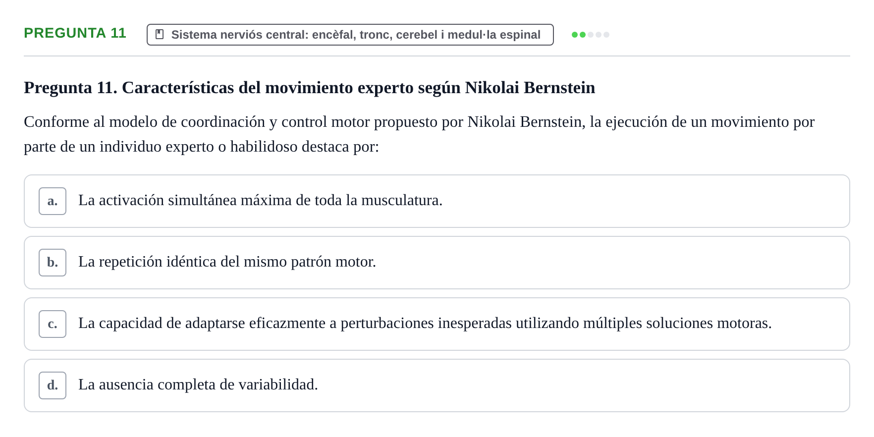 Enunciado: Pregunta 11