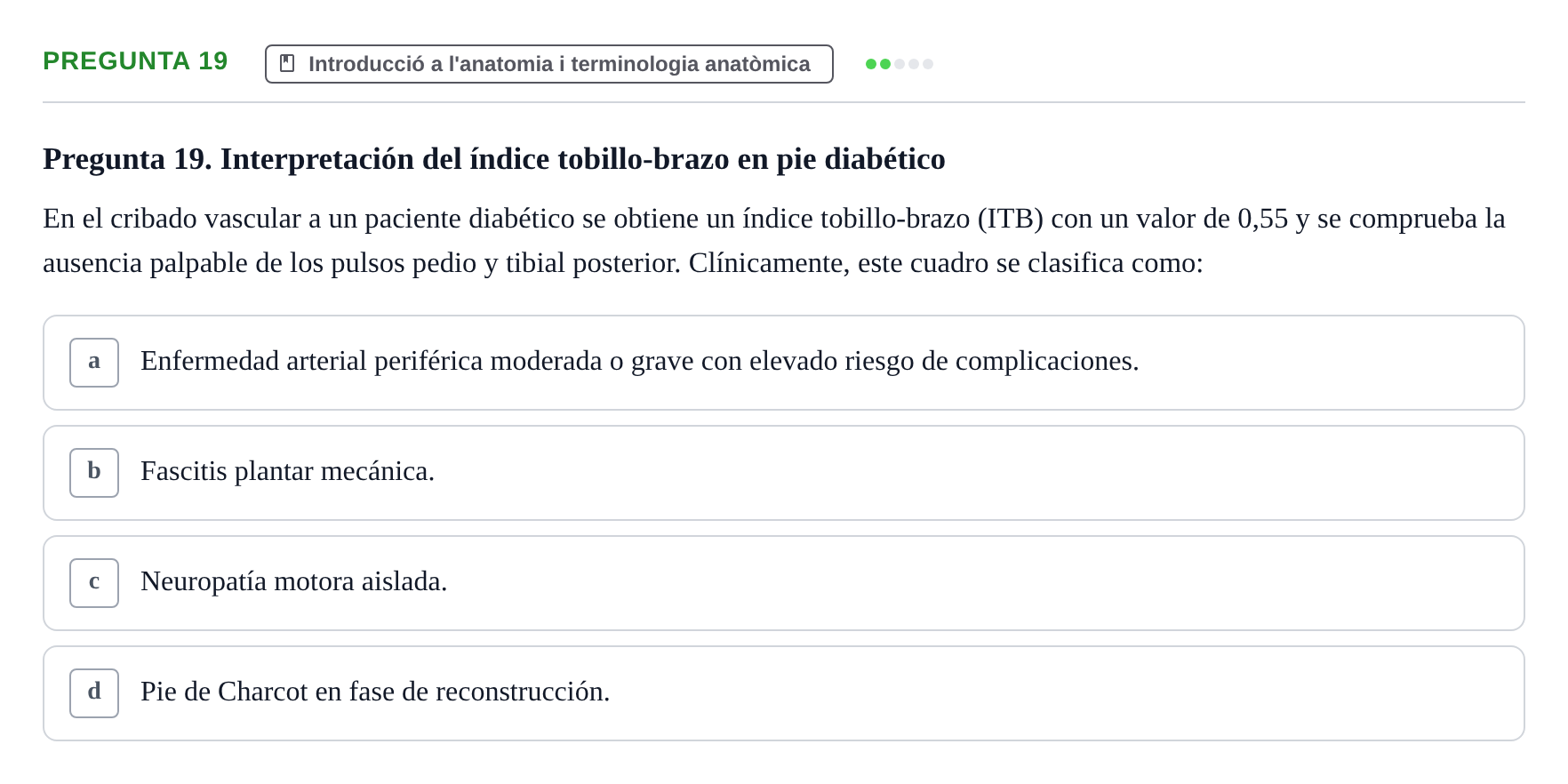Enunciado: Pregunta 19